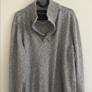 Eddie Bauer Gray Crewneck Sweater Relaxed Fit